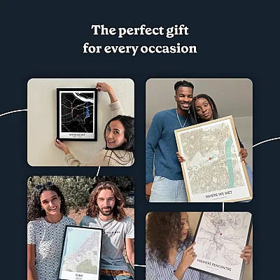 where we met map gift