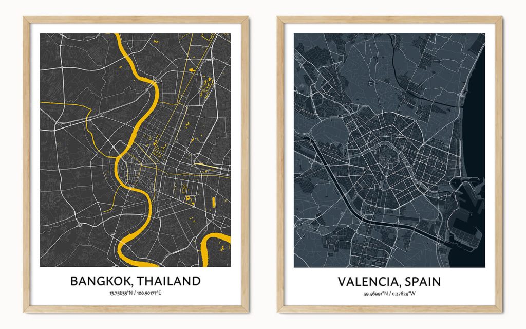 Positive Prints - Custom Map Gift
