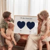 Mum and Dad Double Star Map — personalised star map print