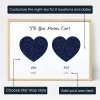 Mom Dad Double Star Map — personalized star map print
